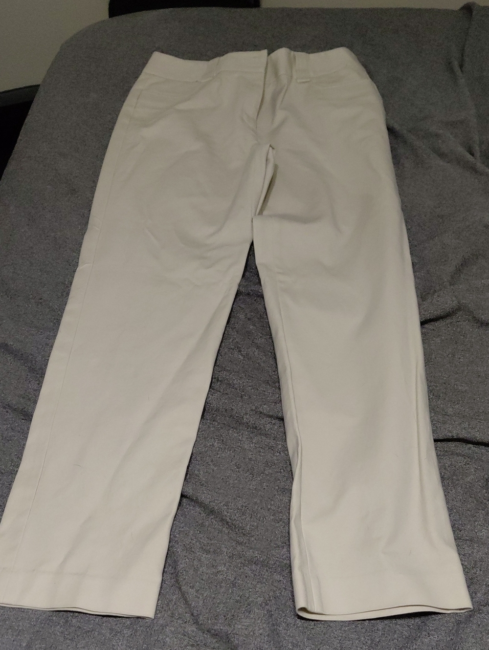 Rafaella Cream Straight-Leg Women's Trousers